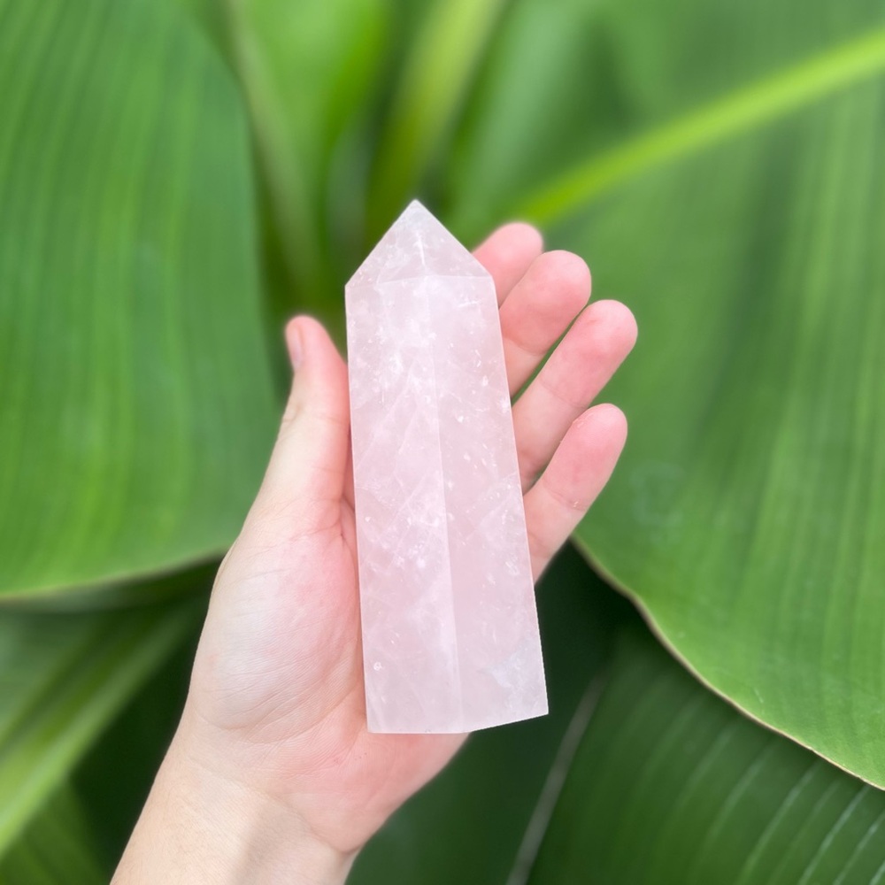 Rose Quartz Tower Crystal
